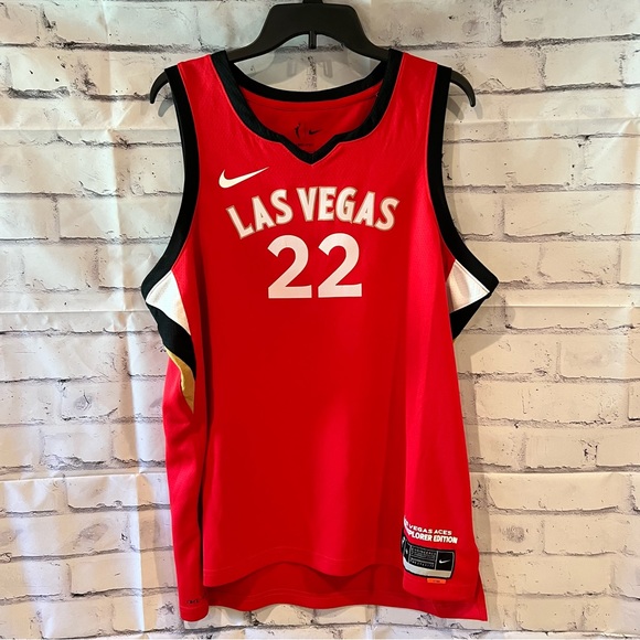 Nike WNBA Explorer Edition Jersey Las Vegas Aces Red A’ja Wilson small - Picture 10 of 10